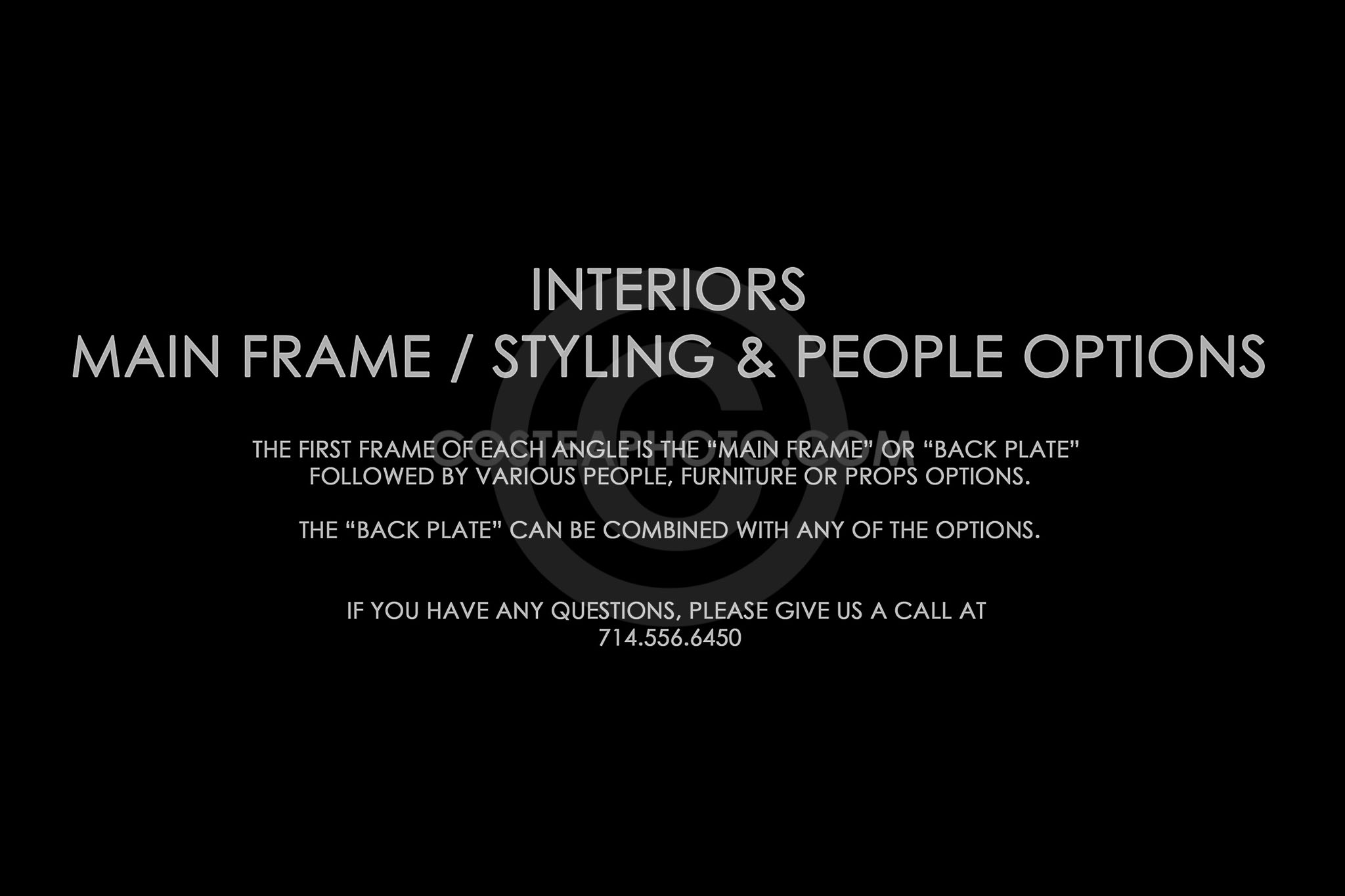 (181) TITLE PAGE - INTERIORS MAIN AND OPTIONS